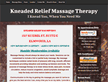 Tablet Screenshot of massagetherapykm.com